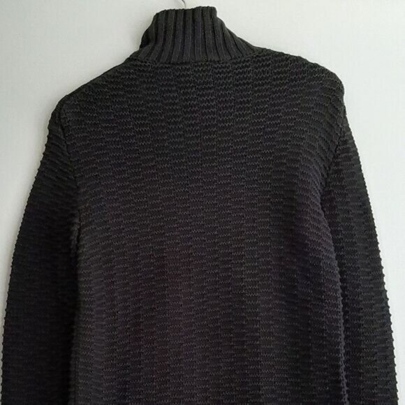 ARMANI EXCHANGE 100% Cotton Side Zip Sweater Textured Knit Sz S - Picture 8 of 11
